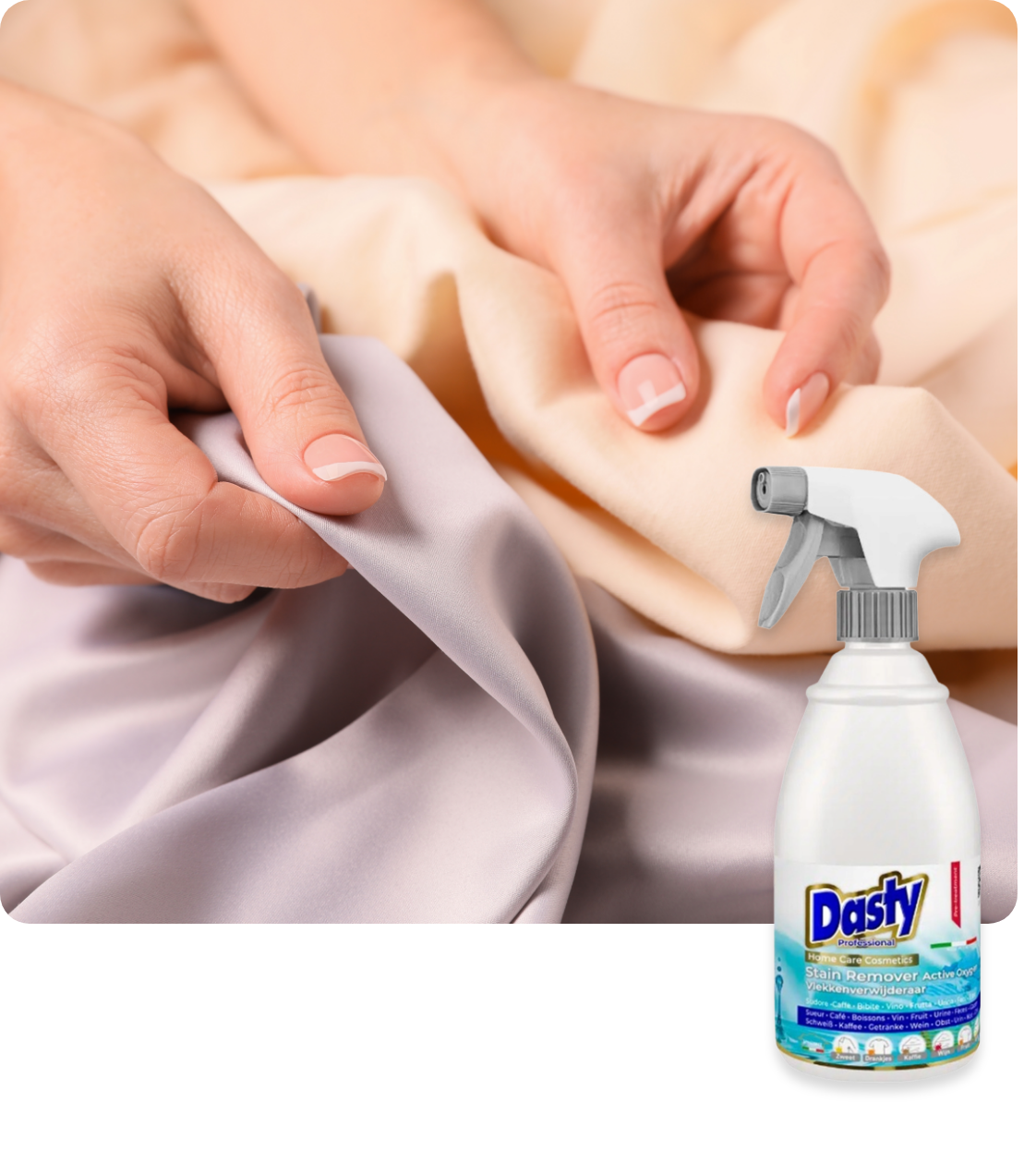 Dasty Stain Remover&Odors Włoski Odplamiacz Do Tkanin Bez Chloru 600Ml
